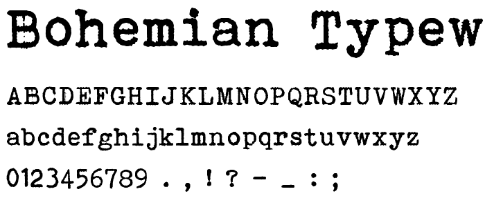 Bohemian typewriter police